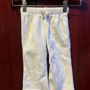 Place Plush White Baby pants